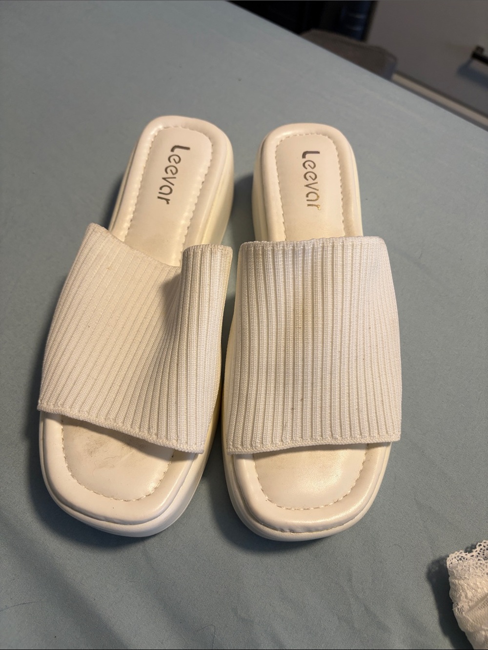 White Platform Sandals